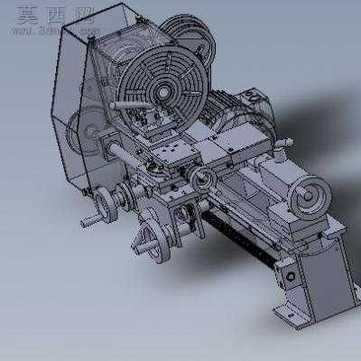 微型车床 3D模型