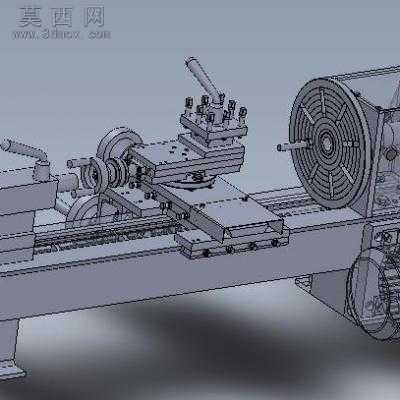 微型车床 3D模型