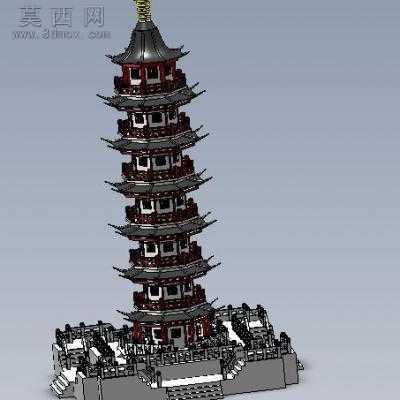 雷峰塔 3D模型