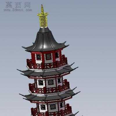 雷峰塔 3D模型