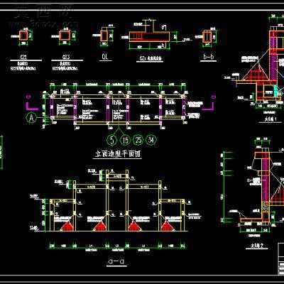 ĳ���סլB1-F6�����ṹˮů��ȫ��ʩ��ͼ-5600ƽ48��CADͼ CADͼֽ