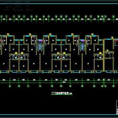 ĳ���סլB1-F6�����ṹˮů��ȫ��ʩ��ͼ-5600ƽ48��CADͼ CADͼֽ