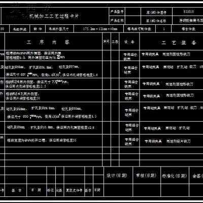 后钢板弹簧吊耳加工工艺及夹具设计全套图纸及说明书 CAD图纸
