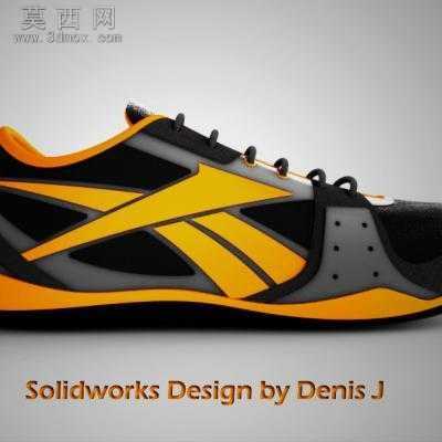 锐步鞋运动鞋 3D模型
