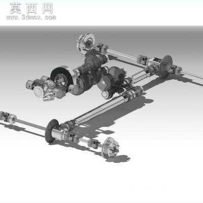 badzes-汽车底盘系统设计stp 3D模型