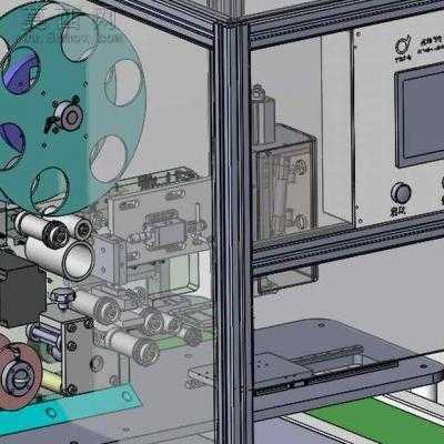 电池盖贴膜机 3D模型