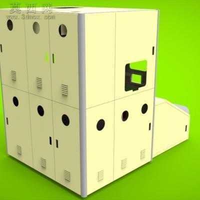 某大型喷涂设备机壳 3D模型