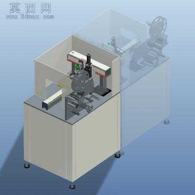 自动贴标机带CCD相机检测 3D模型