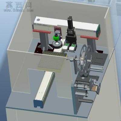自动贴标机带CCD相机检测 3D模型