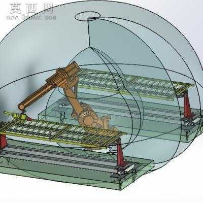 ABB激光焊接机器人工作站 3D模型