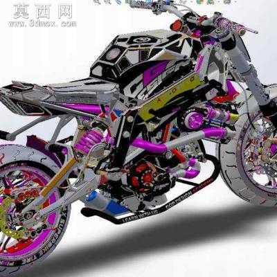 运动型摩托车 3D模型