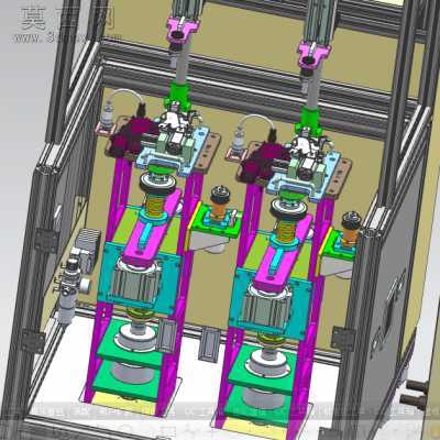 汽车雨刮器电机性能测试机非标自动化设备 3D模型