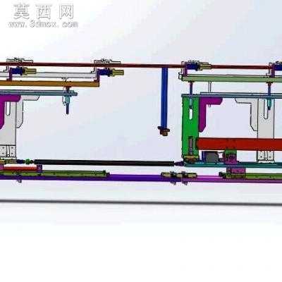 3米长距离搬移机构搬运机械手倍数结构同步搬运机 3D模型