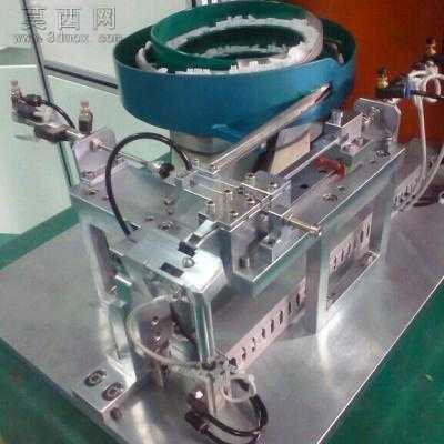 双跳灯开关滑块压入机震动盘送料半自动压装机 3D模型