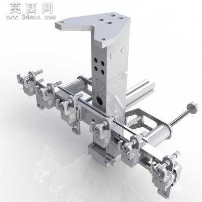 工业机器人法兰端安装设备 3D模型