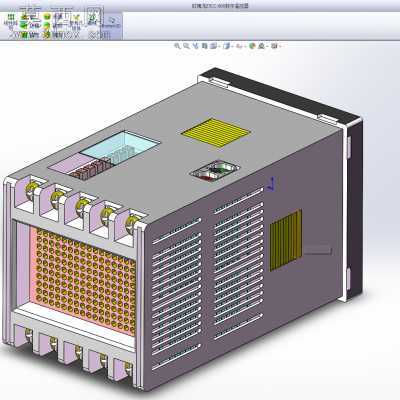 欧姆龙E5CC-800数字温控器 电气标准模块 3D模型