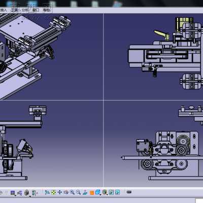 进给剪切设备设计模型 3D模型