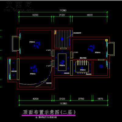 某公寓室内照明整体方案 CAD图纸