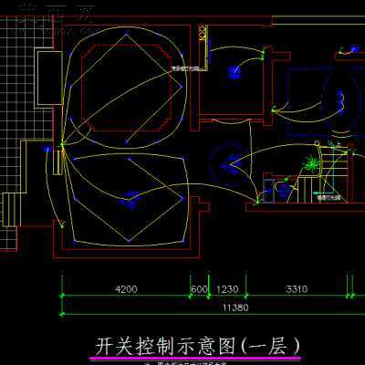 某公寓室内照明整体方案 CAD图纸