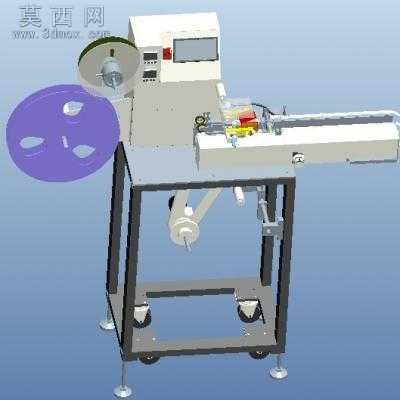半自动包装编带机器设备 3D模型