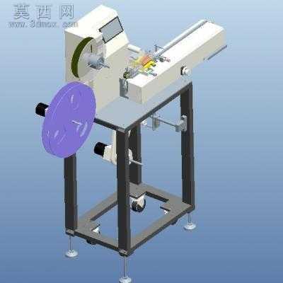半自动包装编带机器设备 3D模型