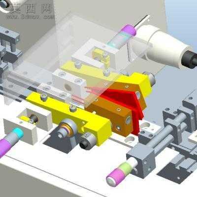 半自动包装编带机器设备 3D模型