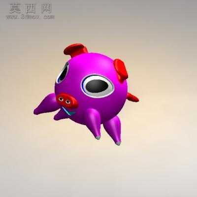 圆圆小萌猪 3D模型