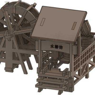 水椿坊古代纺织设备 3D模型