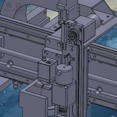 三轴插件设备 3D模型