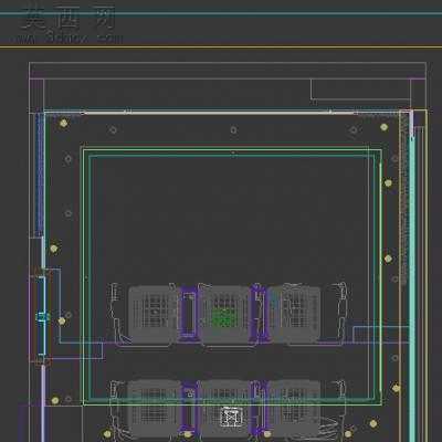 小影院VIP厅CAD图及3D模型 3D模型,MAX