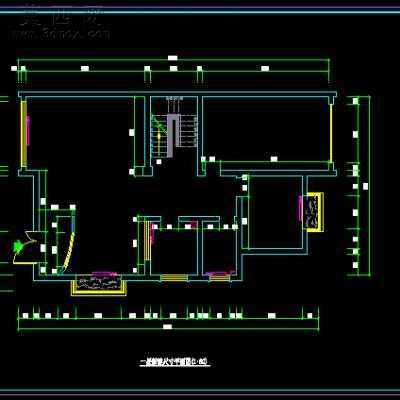 三层别墅室内装饰设计方案-300平66张CAD图+3D模型1个 3D模型,MAX