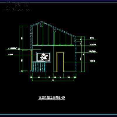 三层别墅室内装饰设计方案-300平66张CAD图+3D模型1个 3D模型,MAX