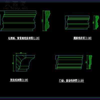 三层别墅室内装饰设计方案-300平66张CAD图+3D模型1个 3D模型,MAX