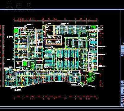 桑拿会所空调及通风平面图 CAD图纸