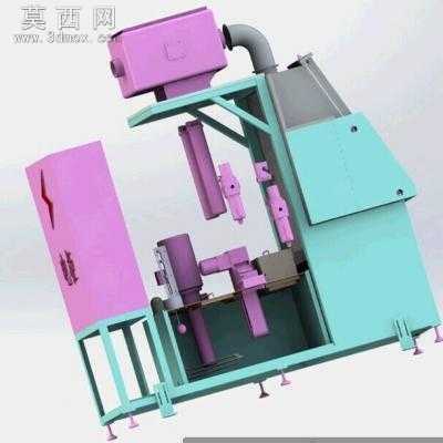 旋转喷淋清洗机 3D模型