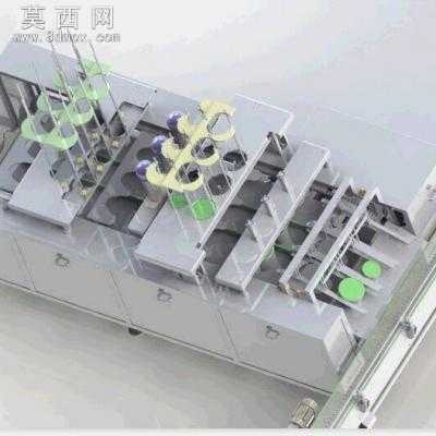 酸奶灌装机液体灌装机大型非标设备 3D模型