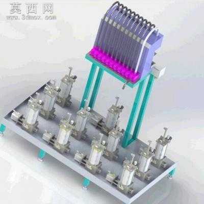 流量计式油脂分配器设备 3D模型