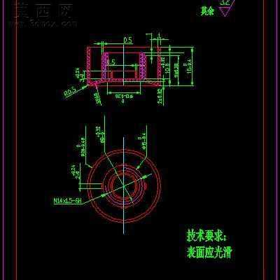 注塑模具毕业设计:洗面奶瓶盖注射模设计含全套CAD图纸 CAD图纸