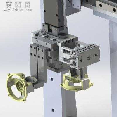 自动同步轮取料机械手 3D模型