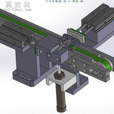 自动分选NG输送带分料结构 3D模型