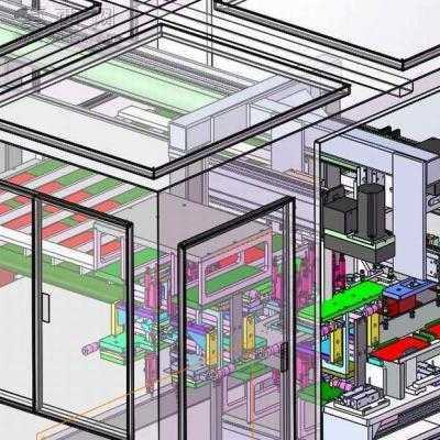 玻璃厚度检测机 3D模型