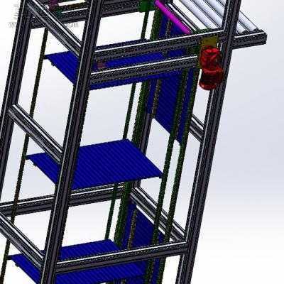 连续提升机 3D模型