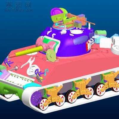 ̹��M4A3. 3Dģ��