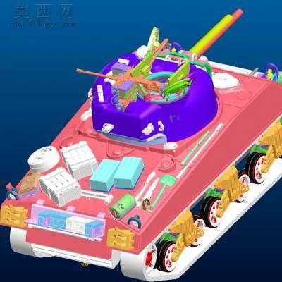 ̹��M4A3. 3Dģ��