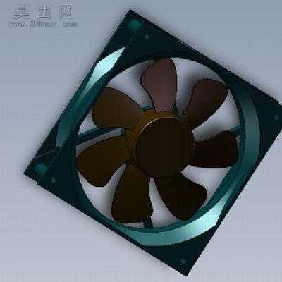 ����CPUɢ��120x120�ŷ��� 3Dģ��