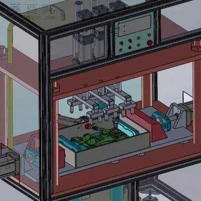 机油泵泵腔气密性检测机 3D模型