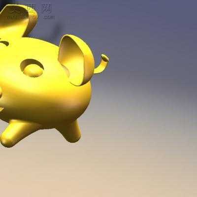 开心金猪 3D模型