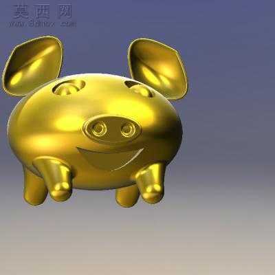 开心金猪 3D模型