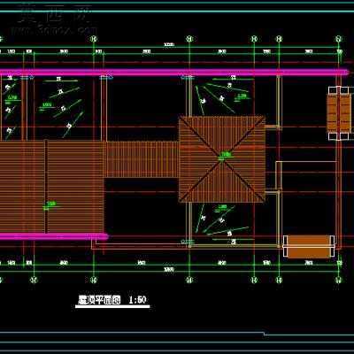 北方四合院建筑设计施工图纸带效果图 CAD图纸