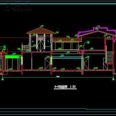 北方四合院建筑设计施工图纸带效果图 CAD图纸